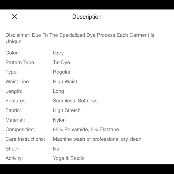 NWT Marble Leggings - Picture 4 of 4